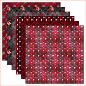 Red Gothic Vinyl Pattern