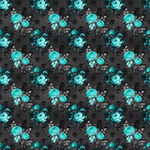 Teal Gothic Vinyl Pattern