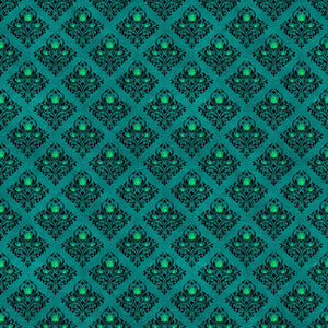 Teal Gothic Vinyl Pattern