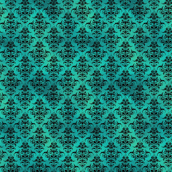 Teal Gothic Vinyl Pattern