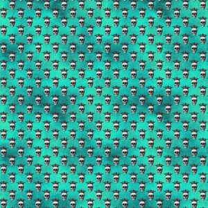 Teal Gothic Vinyl Pattern