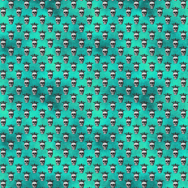 Teal Gothic Vinyl Pattern