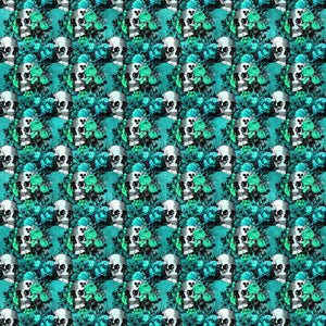 Teal Gothic Vinyl Pattern