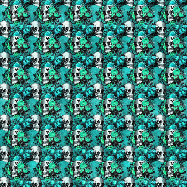 Teal Gothic Vinyl Pattern