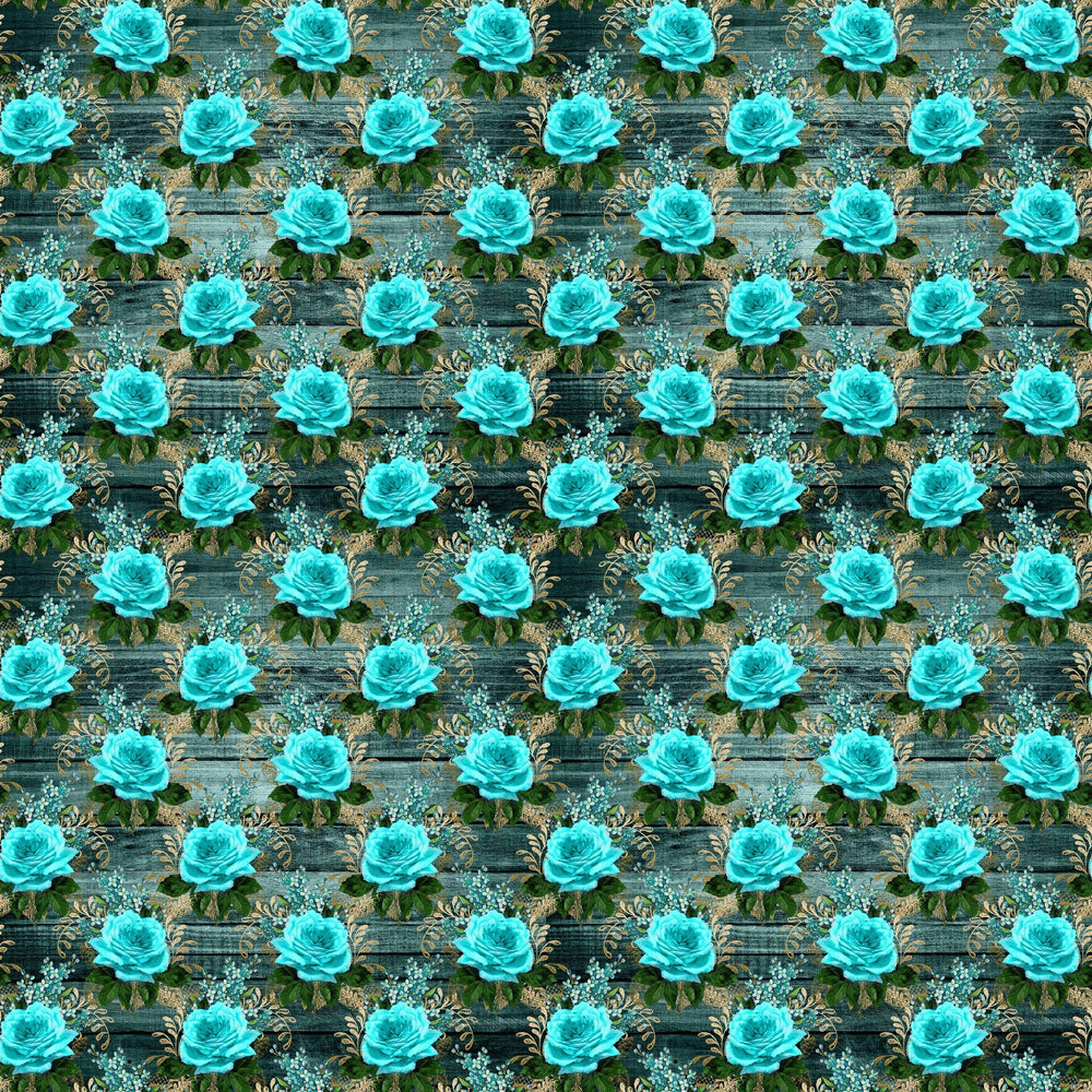 Rustic Teal Vinyl Pattern