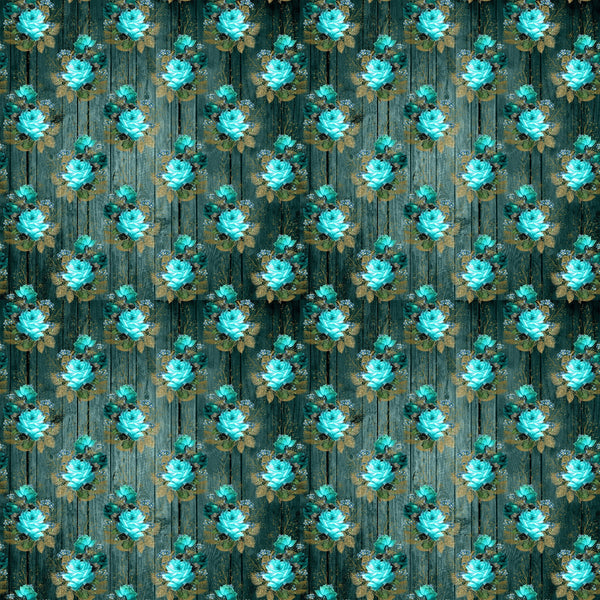 Rustic Teal Vinyl Pattern