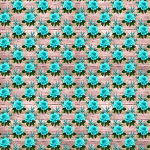 Rustic Teal Vinyl Pattern