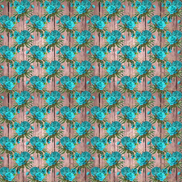 Rustic Teal Vinyl Pattern