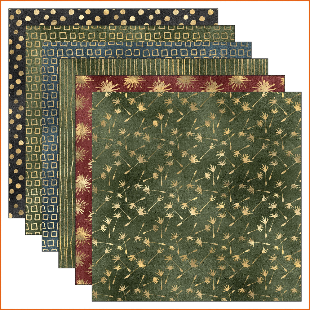 Rustic Gold Vinyl Pattern