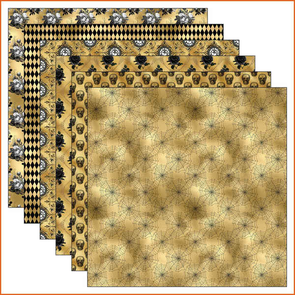 Gold Gothic Vinyl Pattern