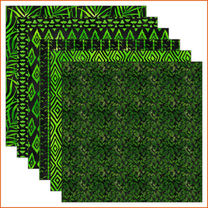 Lime & Black Vinyl Pattern
