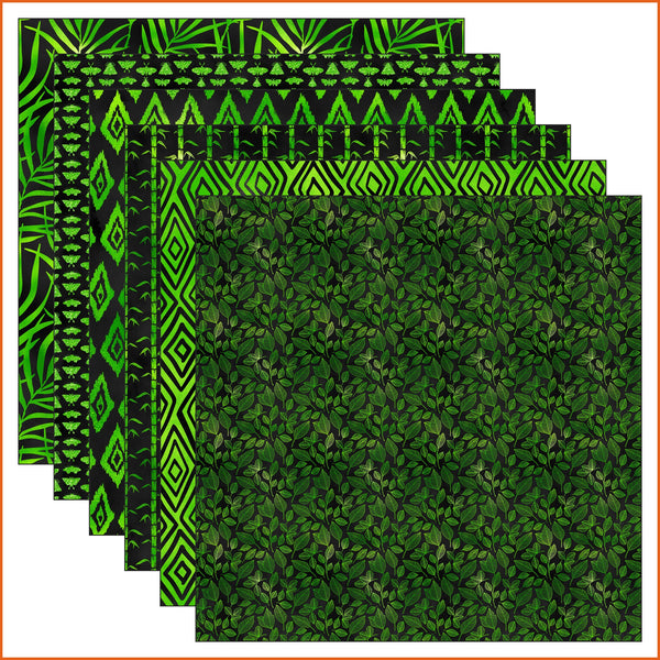 Lime & Black Vinyl Pattern