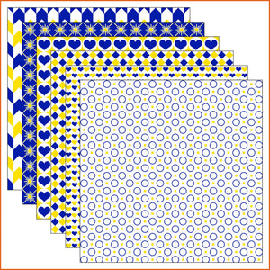 Yellow & Blue Vinyl Pattern