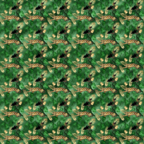 Green Tiger Vinyl Pattern