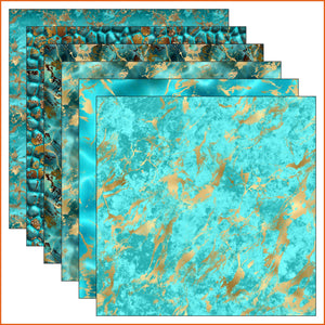 Turquoise Stone Vinyl Pattern