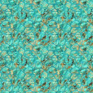 Turquoise Stone Vinyl Pattern
