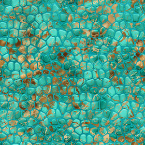Turquoise Stone Vinyl Pattern