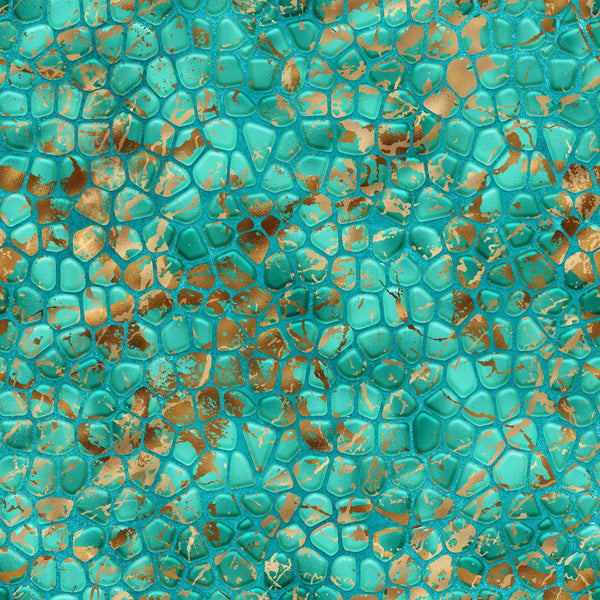 Turquoise Stone Vinyl Pattern