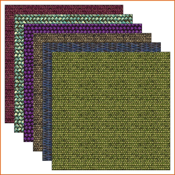Woven Wicker Vinyl Pattern