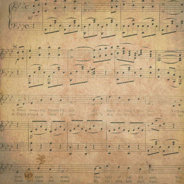 Music Patterns 2 Vinyl Pattern