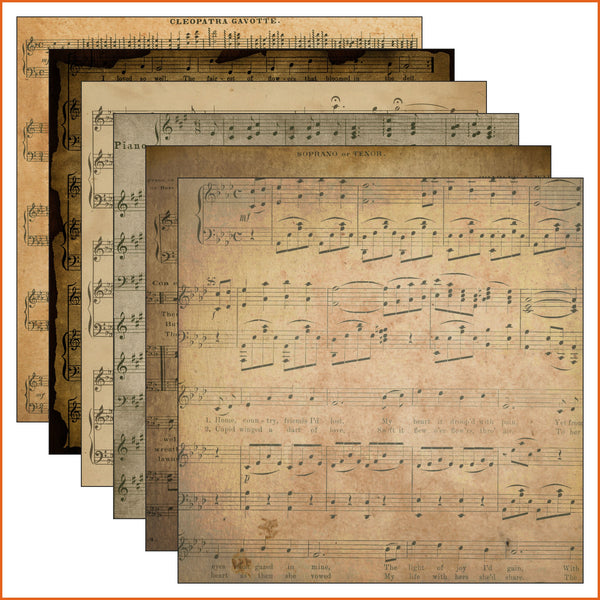 Music Patterns 2 Vinyl Pattern