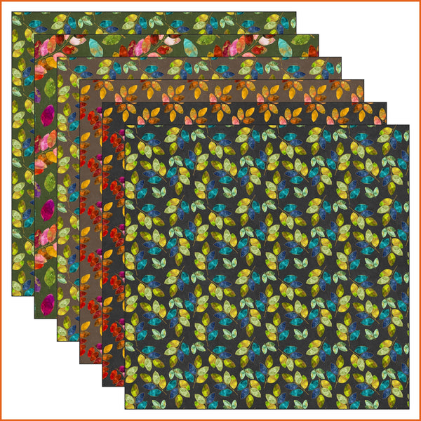 Colorful Leaves Vinyl Pattern