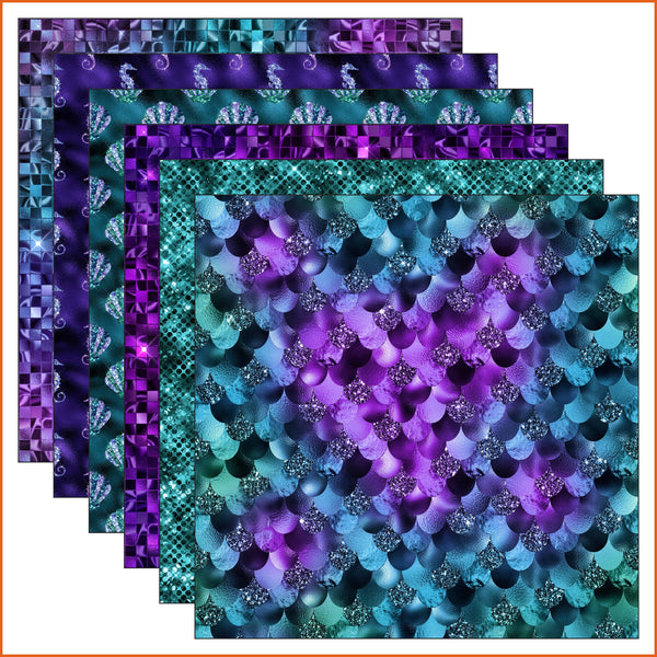 Ocean Glamour Vinyl Pattern