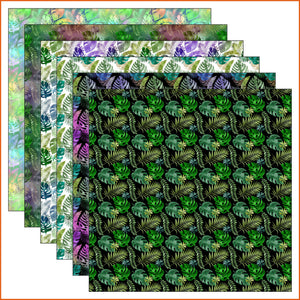 Tropical Leaves Vinyl Pattern