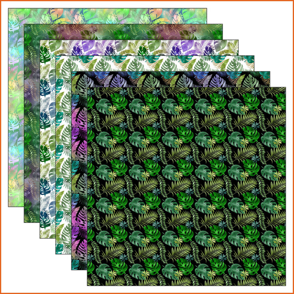 Tropical Leaves Vinyl Pattern