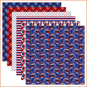 Red White And Blue Vinyl Pattern