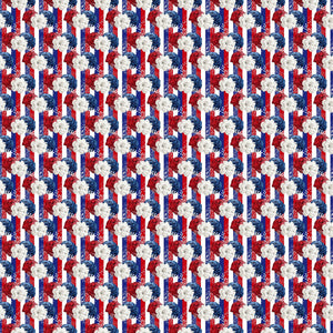 Red White And Blue Vinyl Pattern
