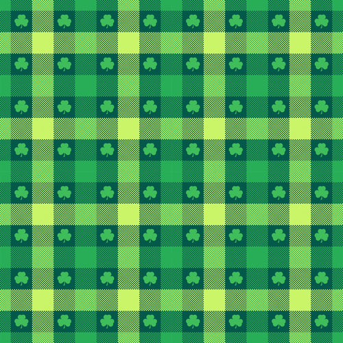 Green Plaid Vinyl Pattern