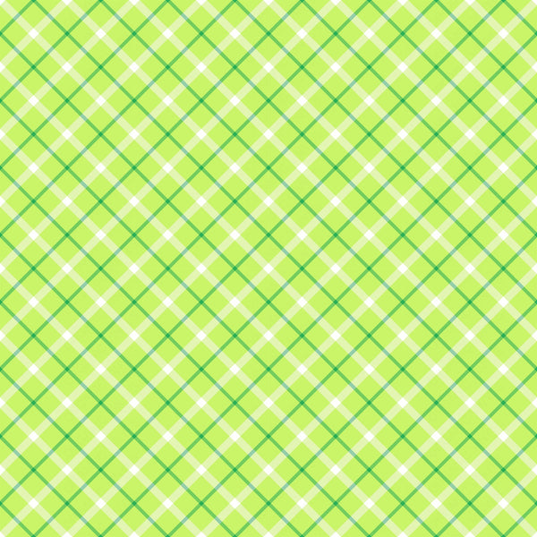 Green Plaid Vinyl Pattern