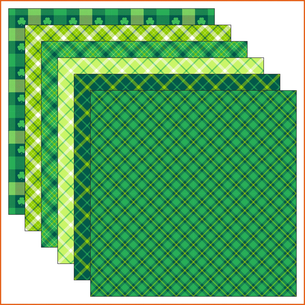 Green Plaid Vinyl Pattern