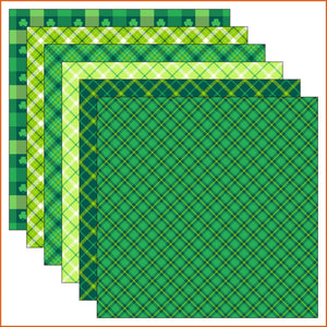 Green Plaid Vinyl Pattern