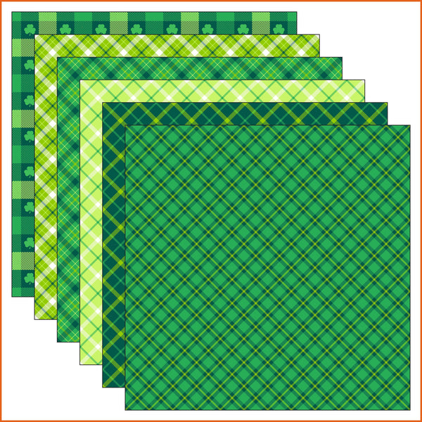 Green Plaid Vinyl Pattern