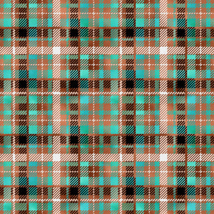 Plaid Copper Patina Vinyl Pattern