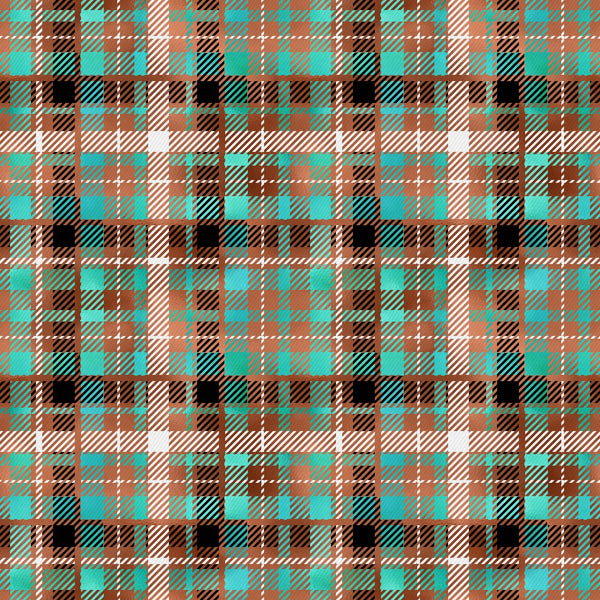 Plaid Copper Patina Vinyl Pattern