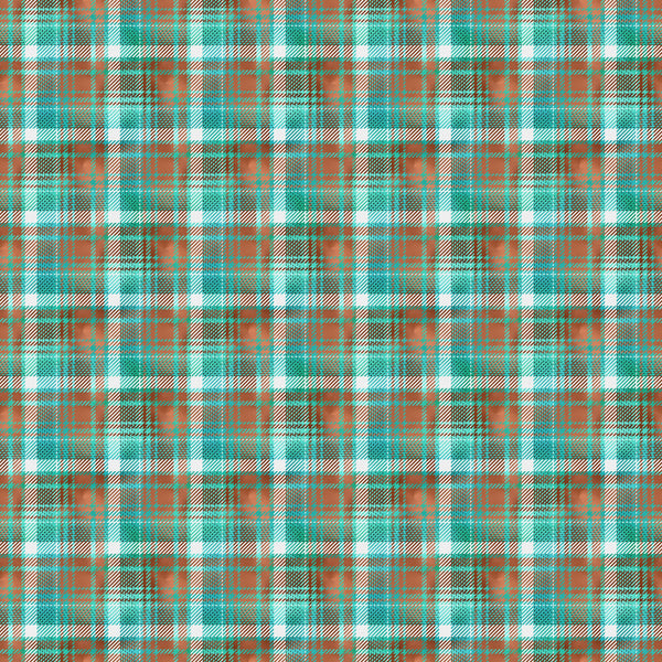 Plaid Copper Patina Vinyl Pattern
