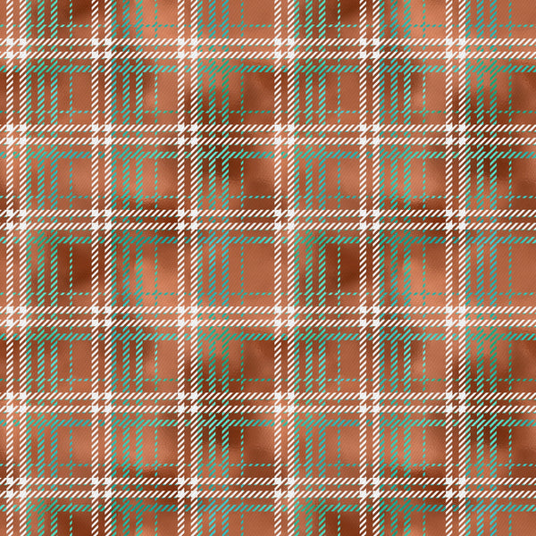 Plaid Copper Patina Vinyl Pattern