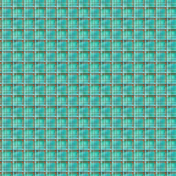 Plaid Copper Patina Vinyl Pattern