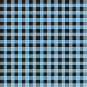 Plaid Blue Vinyl Pattern