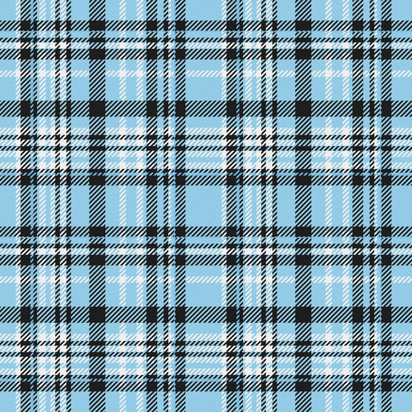 Plaid Blue Vinyl Pattern