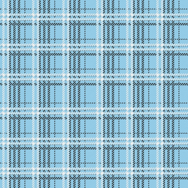 Plaid Blue Vinyl Pattern