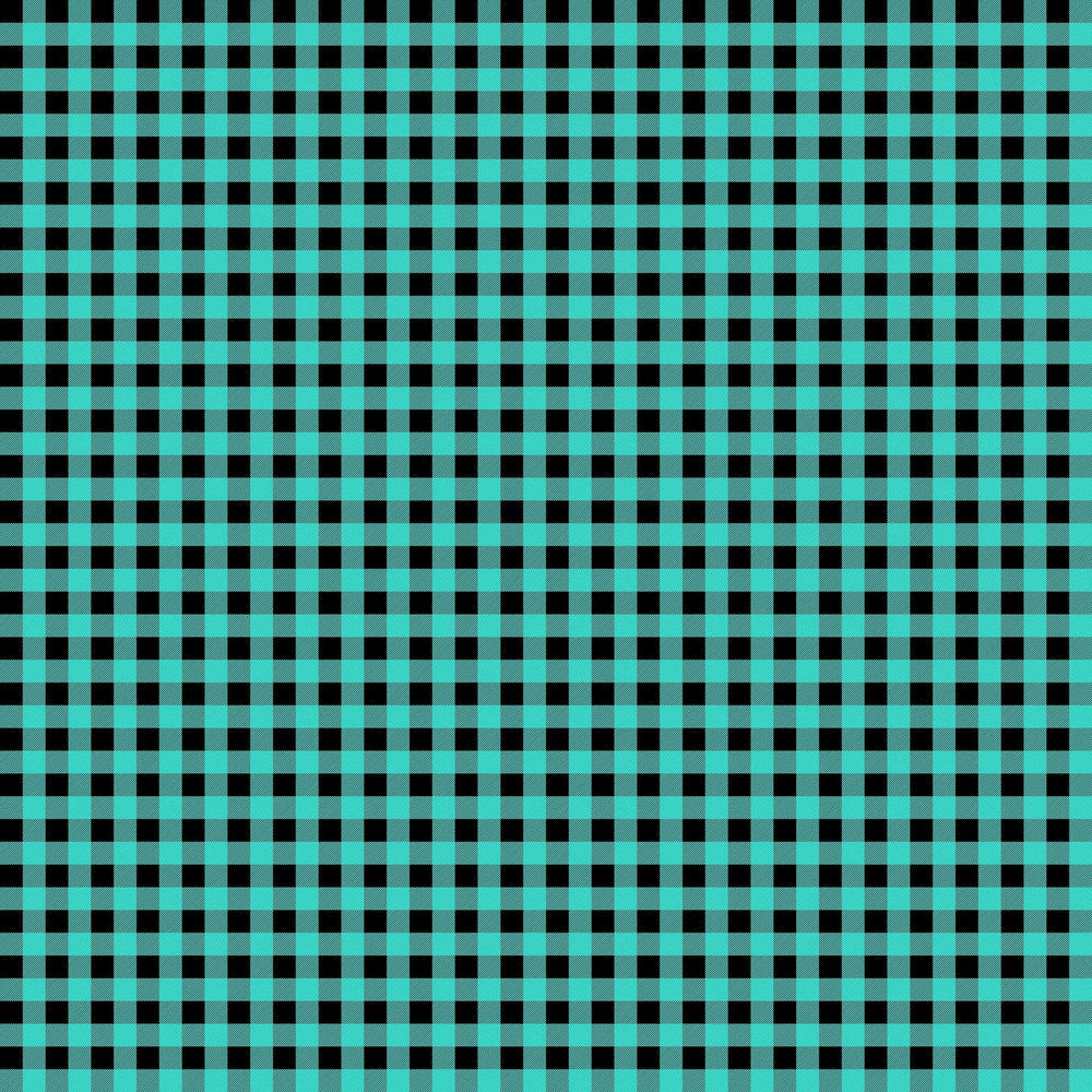 Plaid Teal Vinyl Pattern