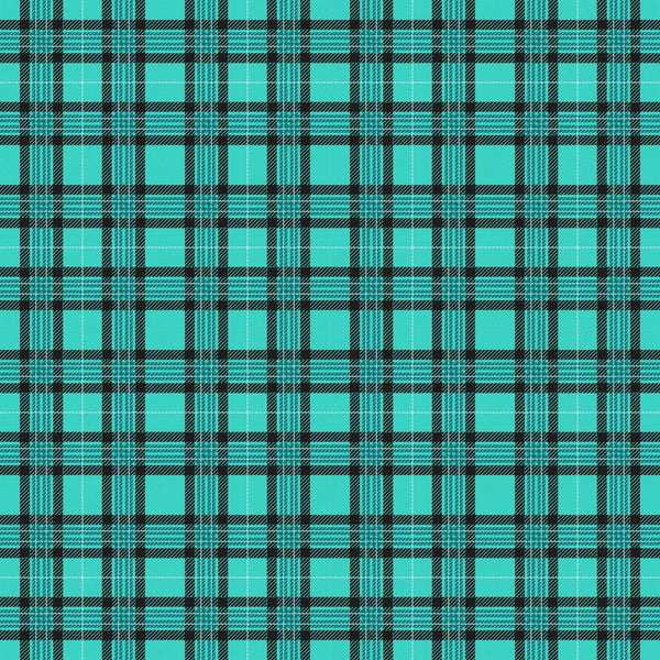 Plaid Teal Vinyl Pattern