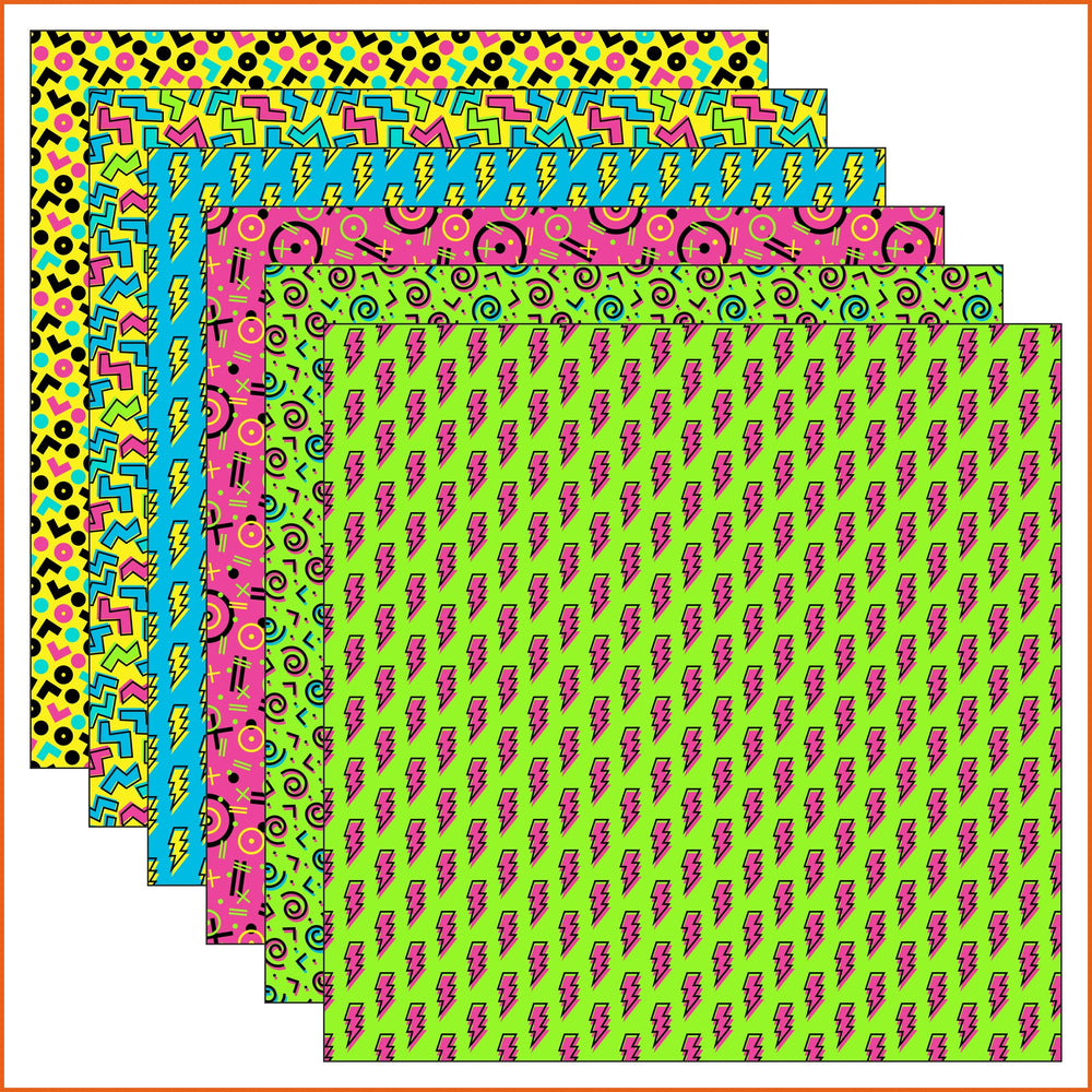 80s 90s Vinyl Pattern