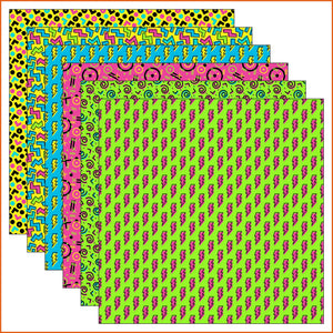80s 90s Vinyl Pattern