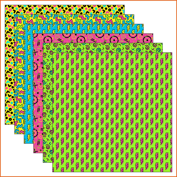 80s 90s Vinyl Pattern