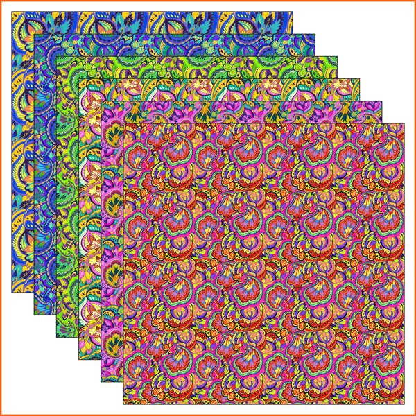 Colorful Psychedelic Vinyl Pattern